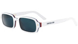 DiorPacific S3I White Rectangular Sunglasses