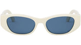 30Montaigne S9U White Oval Sunglasses