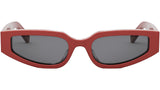 Triomphe Red Geometric Sunglasses