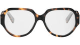 Triomphe Tortoise Geometric Eyeglasses