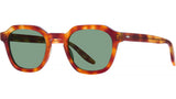 Tucker Havana Geometric Sunglasses