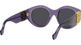 Anagram Purple Round Sunglasses
