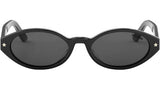 DiorPacific R1I Black Oval Sunglasses