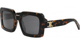 Triomphe Tortoise Square Sunglasses