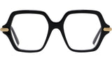 Slim Black Geometric Sunglasses