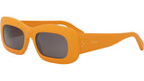 3 Dots Orange Rectangle Sunglasses