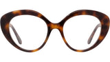 Curvy Tortoise Cat Eye Eyeglasses