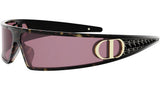 VeryDior M1U Havana Shield Sunglasses