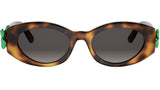 Dior Clover B1I Havana Oval Sunglasses