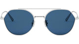 DiorBlackSuit R6U Silver Geometric Sunglasses