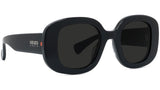 1970 Black Oval Sunglasses
