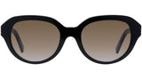 4G Black Round Sunglasses