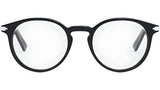 DiorBlackSuitO R6I Black Round Eyeglasses