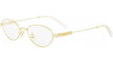 DiorCannageO R1U Gold Oval Eyeglasses