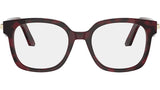 CDiorO S5I Red Havana Squared Eyeglasses