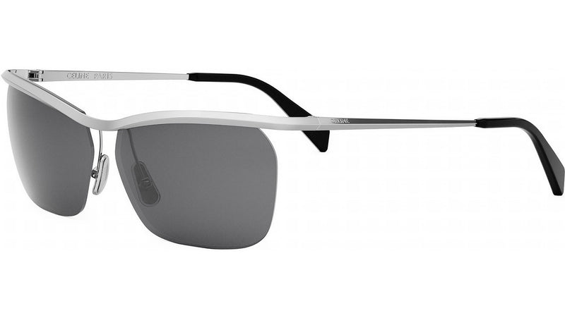 Metal Silver Geometric Sunglasses