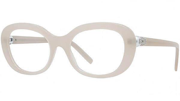 Pearl Grey Oval Eyeglasses
