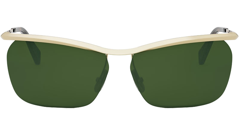 Metal Yellow Geometric Sunglasses