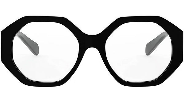 Triomphe Black Geometric Eyeglasses