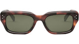 CELINE 3 Dots Red Havana Rectangular Sunglasses