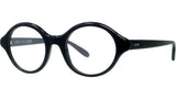 Slim Black Round Eyeglasses
