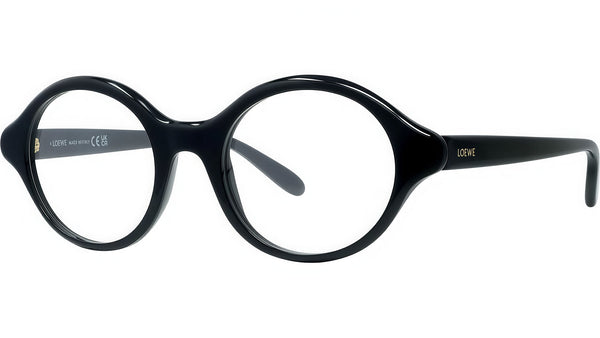 Slim Black Round Eyeglasses