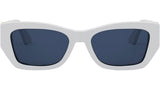 MissDior 1I Shiny White Squared Sunglasses