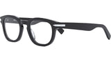DiorBlackSuitO R4I Black Round Eyeglasses