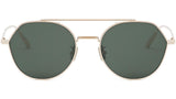 DiorBlackSuit R6U Gold Geometric Sunglasses