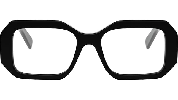 Triomphe Black Geometric Eyeglasses