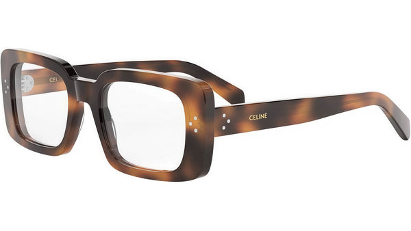CELINE 3 Dots Tortoise Rectangular Eyeglasses