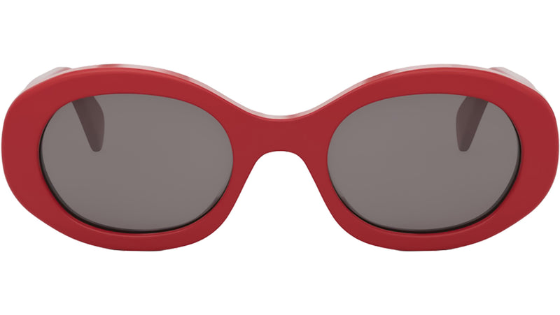 Triomphe Red Oval Sunglasses