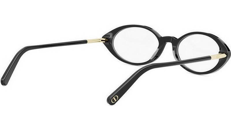 Mini CD O R8I Black Oval Eyeglasses
