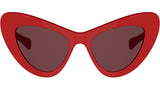 Triomphe Mini HD Red Cat Eye Sunglasses