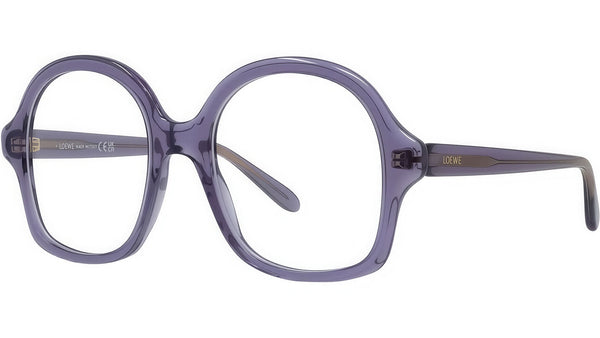 Slim Purple Geometric Eyeglasses