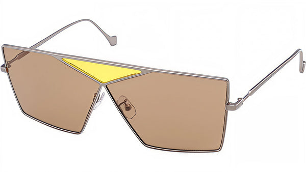 Puzzle Gold Geometric Sunglasses