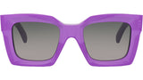 3 Dots Purple Geometric Sunglasses
