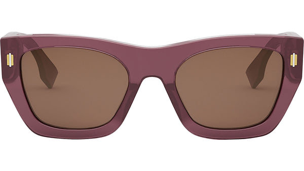 Fendi Roma Purple Rectangular Sunglasses