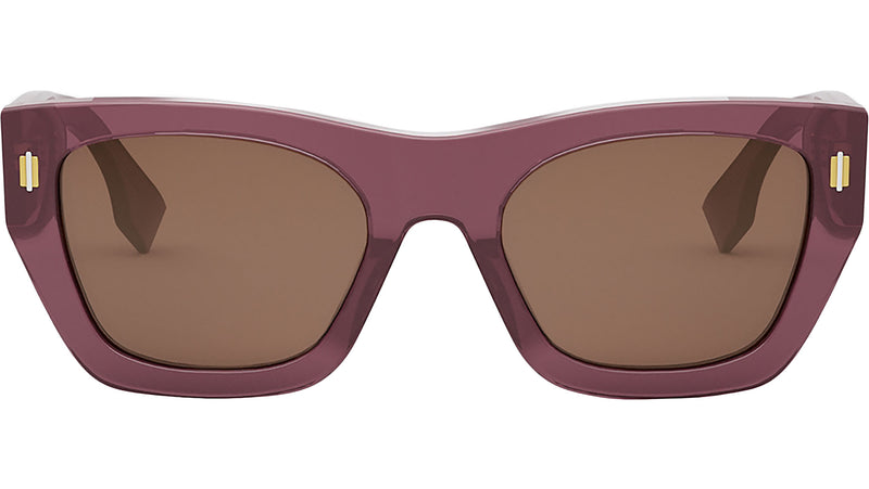 Fendi Roma Purple Rectangular Sunglasses