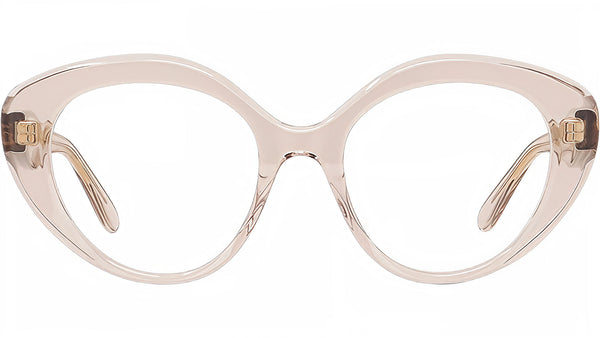 Curvy Brown Cat Eye Eyeglasses