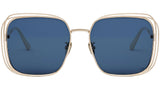 FilDior S1U Yellow Square Sunglasses