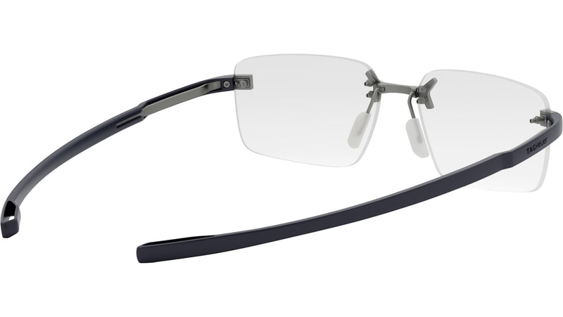 Flex Silver Rectangular Eyeglasses