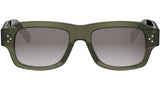 CELINE 3 Dots HD Green Rectangular Sunglasses