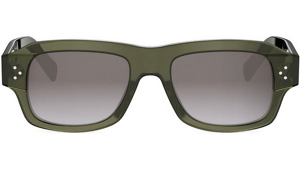 CELINE 3 Dots HD Green Rectangular Sunglasses