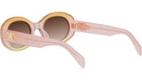 Triomphe Pink Oval Sunglasses