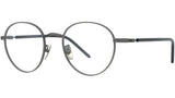 Titanium Ruthenium Geometric Eyeglasses