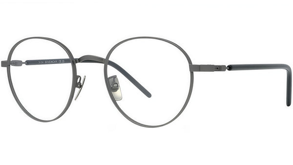 Titanium Ruthenium Geometric Eyeglasses