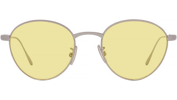 Slim Black Round Sunglasses