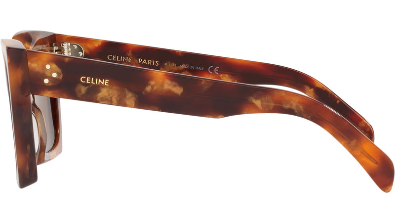 CELINE 3 Dots Havana Rectangular Sunglasses