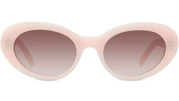CELINE 3 Dots Pastel Rose Round Sunglasses